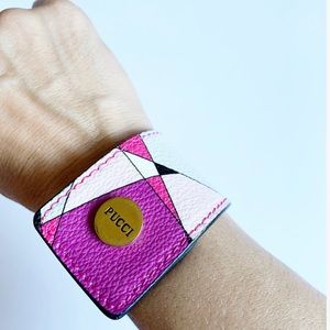 Pucci leather bracelet